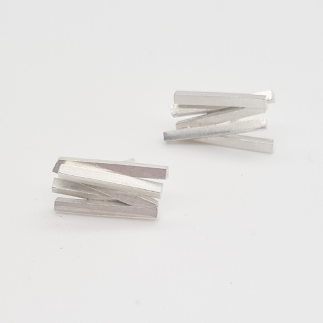 Silver Crawiau Studs