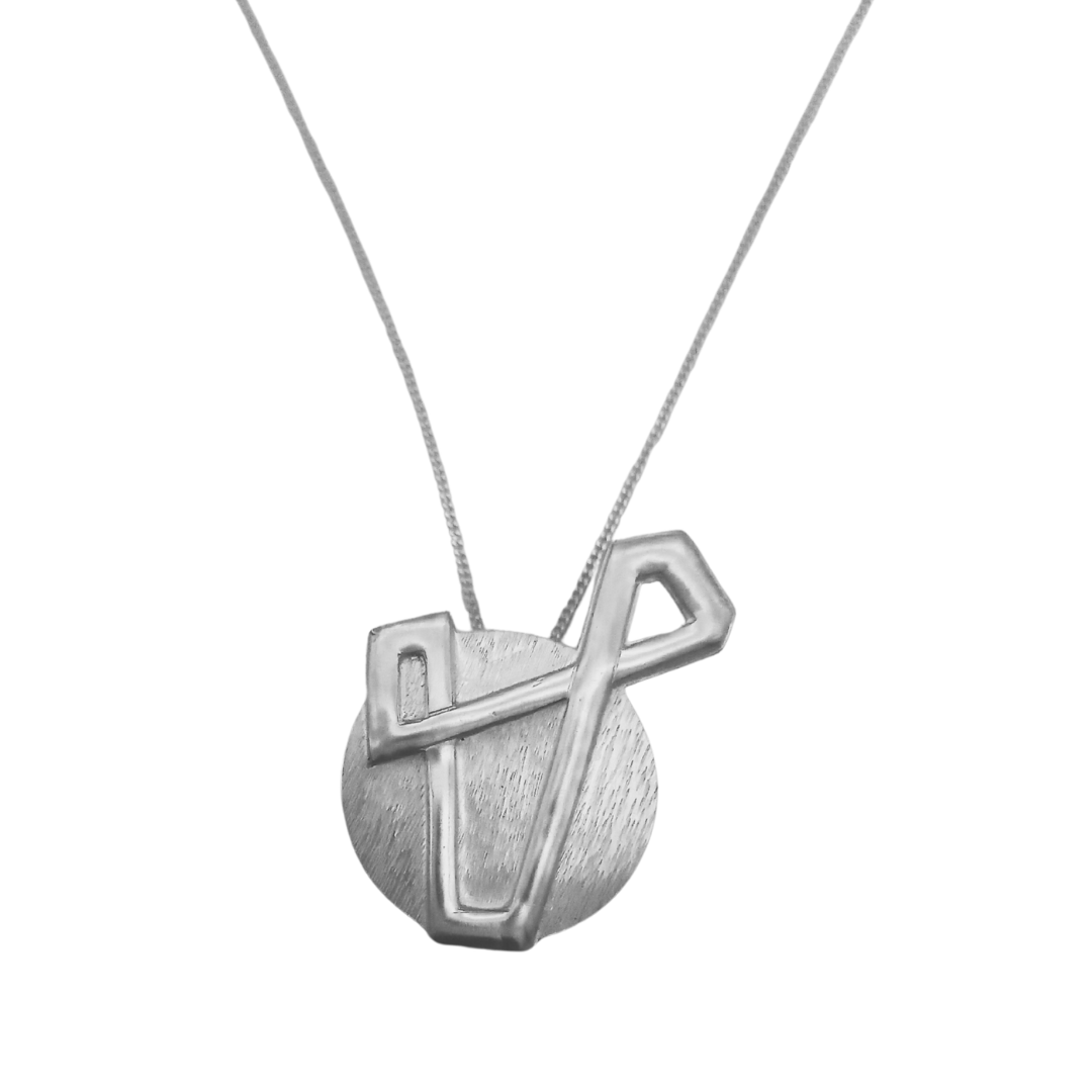 Silver Weaving Path Pendant V2 - Image 2