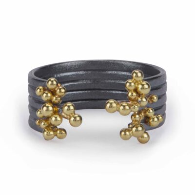 Oxidised Low Tide Ring