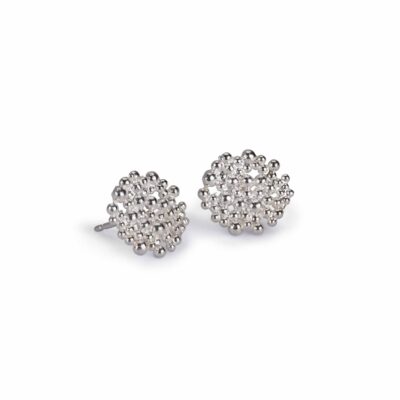 Berry Stud Silver Earrings